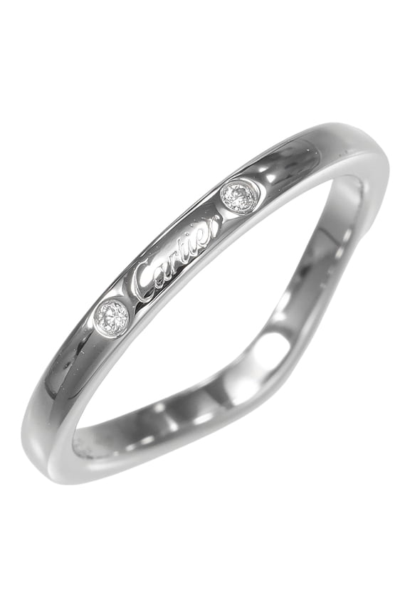 Pre-Owned Cartier Ballerina Curve Ring, Size 7, Platinum 950, Diamond, Approx. 3g.