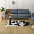 thumbnail image 5 of KASENTEX  Faux Cow Animal Print Area Rug, Rustic Rug 5.2 x 6.2 ft - Dark Brown Cowhide, 5 of 5