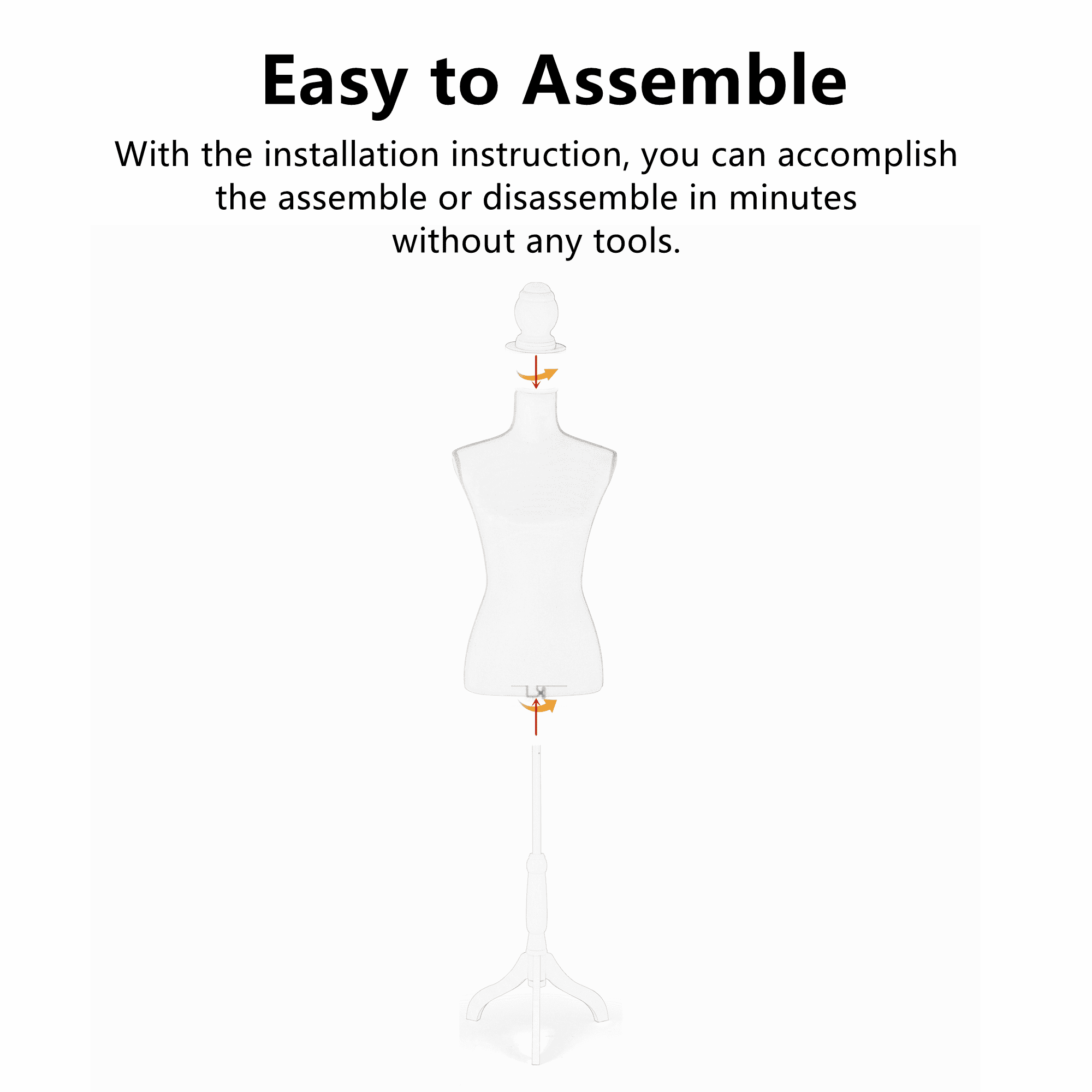 Buy Female Mannequin Torso Dress Form，Sewing Mannequin Body, Adjustable Mannequin Stand Online