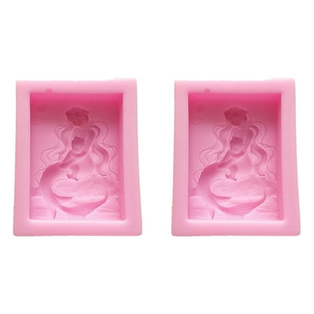 

Chocolate Moulds Silicone Soap Molds Mermaid Shape Silicone Fondant Molds Clay Mould Kitchen Bakeware Baking Accessories