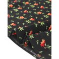 thumbnail image 5 of Blusa floral atemporal Agnes Orinda manga acampanada Narannegro 3XL, 5 of 5