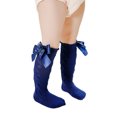 thumbnail image 1 of FOCUSNORM Baby Girls Knee High Socks Cable Knit Cotton Socks with Bow, 1 of 10