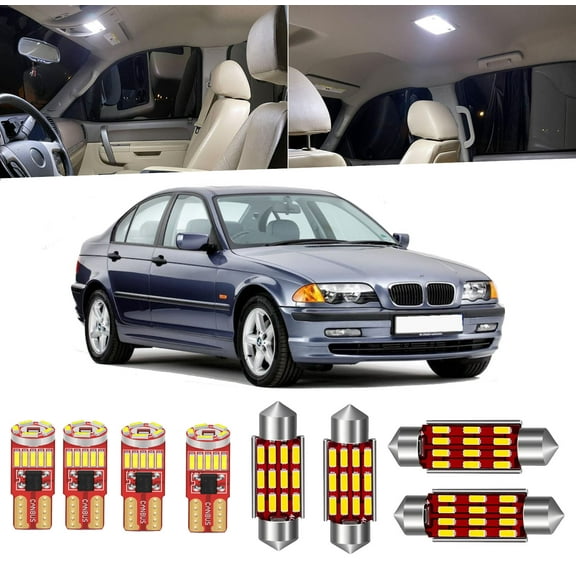 16 Piece Car Interior LED Lights Kit for BMW 3 Series E46 1999-2005 Interior LED Light Bulbs Packag Kit Install Tool