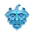 thumbnail image 1 of Maojin Escultura de arte de pared de hombre verde, decoración caprichosa del hogar, madera tímida, decoración misteriosa, cara de árbol, decoración misteriosa, escultura de pared de 8 pulgadas, 1 of 4