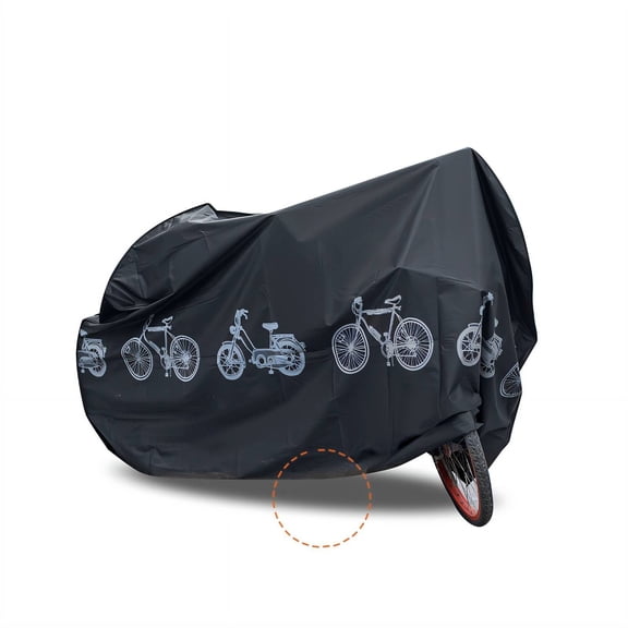 LADYGYM 2 Pack Waterproof Bicycle Covers, UV Resistant Bike Rain Cover for Outdoor Storage, Garage, Yard, All Weather Protection, Black