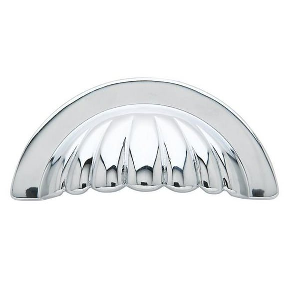 Baldwin 4464260 3 in. CTC Melon Cup Cabinet Pull - Polished Chrome