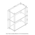 thumbnail image 2 of Furinno 18025OK-WH Turn-S -Tube 3-Tier Compact Multipurpose Shelf Display Rack with Square Tube, Sonoma Oak & White, 2 of 5