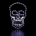 thumbnail image 4 of Northlight LED Lighted 4 Function Skull Halloween Window Decoration - 18", 4 of 10