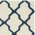 thumbnail image 4 of SAFAVIEH Cambridge Liam Geometric Wool Runner Rug, Ivory/Navy, 2'6" x 8', 4 of 6