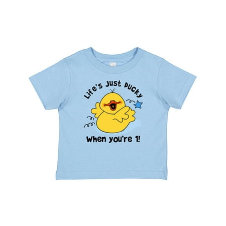

Inktastic Life s Ducky 1st Birthday Gift Baby Boy or Baby Girl T-Shirt