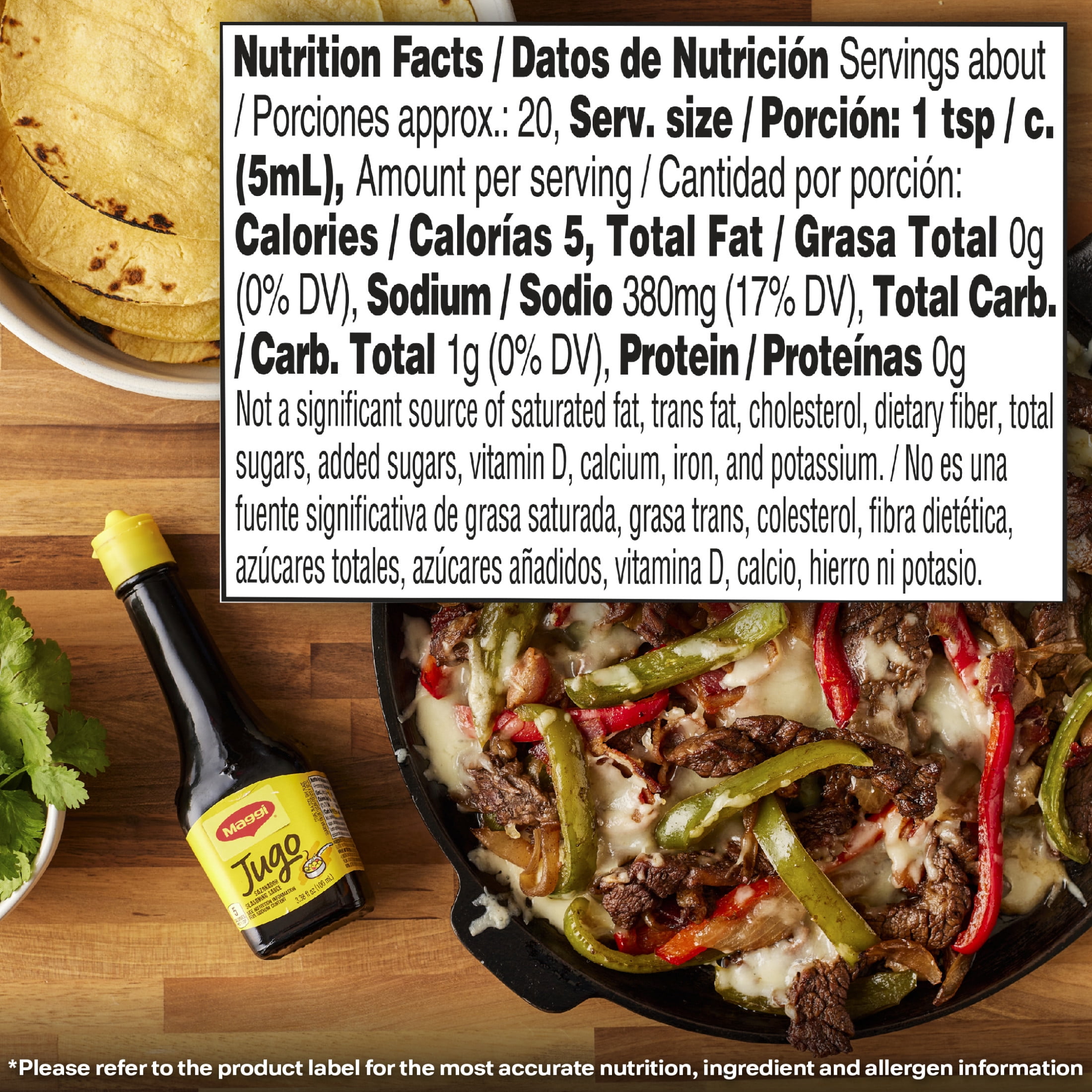 (2 pack) Maggi Five Calorie Latin Flavor Jugo Seasoning Sauce, 3.38 fl oz Bottle