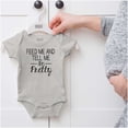 thumbnail image 5 of Feed Me Tell Me Im Pretty Funny Humor Bodysuit Jumper Girls Infant Baby Brisco Brands 12M, 5 of 6