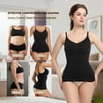 thumbnail image 3 of SHAPERX Women’s Seamless Tummy Control Shapewear Tank Top Slimming Shaping Camisole with Adjustable Straps & Anti-Roll Hem, 3 of 7