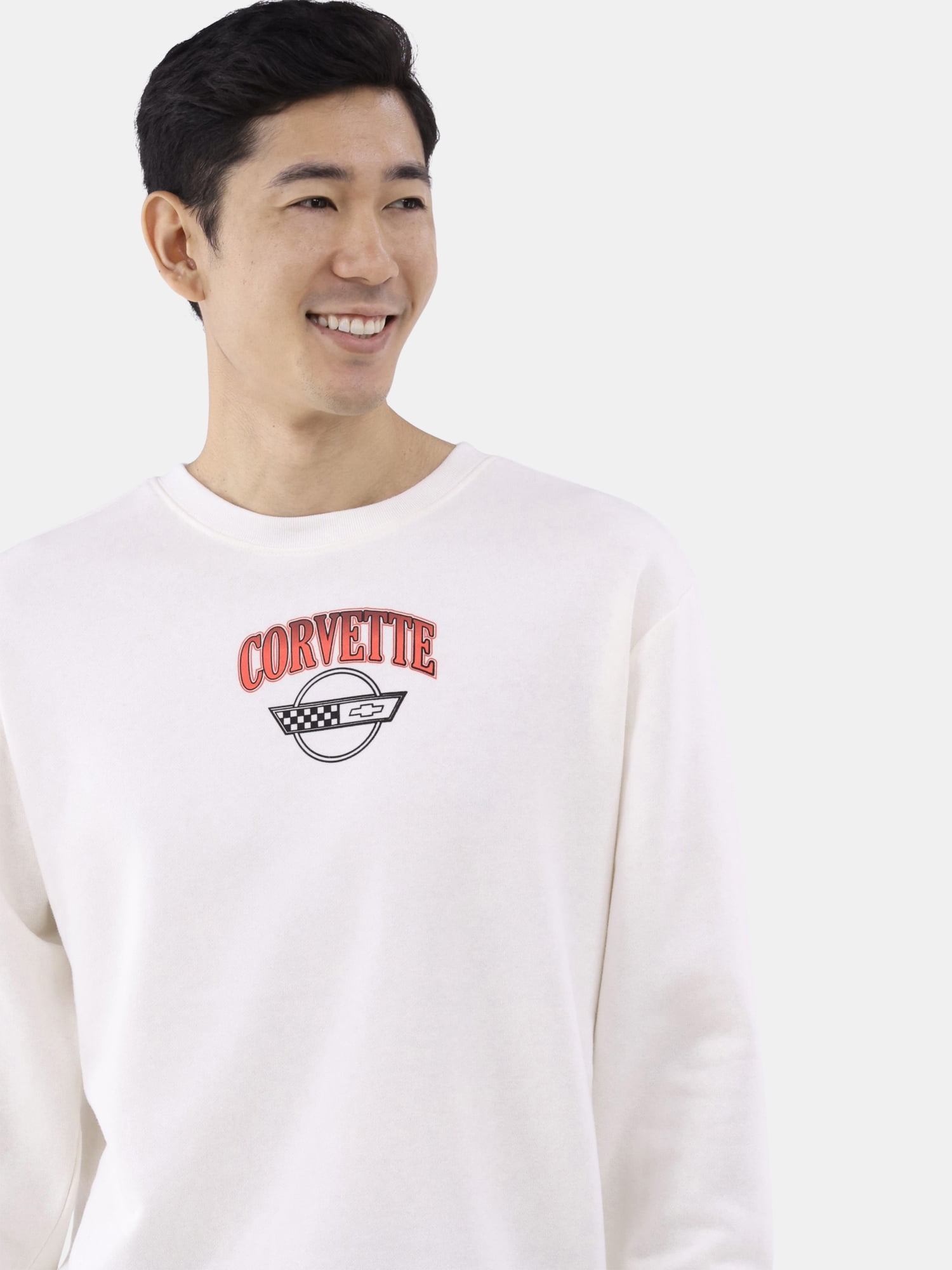 Corvette Men's and Big Men's Graphic Crewneck Sweatshirt, Sizes XS-3XL