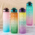 thumbnail image 2 of Naiyafly Motivational Water Bottle with Time Marker & Fruit Strainer, Leak-proof BPA Free Non-Toxic 1l Bottle with Carrying Strap, Perfect for Fitness, Gym and Outdoor Sports, 2 of 7
