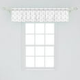 thumbnail image 2 of Ambesonne Nautical Window Valance, Maritime Sea Item Pattern, 54" X 12", Charcoal Grey and White, 2 of 3