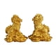 thumbnail image 2 of 1 par de adornos de escultura de estatua de Kylin para decoración de hoteles. Oro 9x9.5cm, 2 of 9