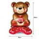 thumbnail image 4 of Globo grande de oso de peluche para el Día de San Valentín, globo de oso de dibujos animados, fiesta de cumpleaños, decoración de boda para el Día de San Valentín, 58 pulgadas（2pcs love6 As show, 4 of 5
