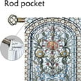 thumbnail image 5 of WNOOHIY Gothic Floral Artistic Stained Glass Light-filtering Curtains for Youngsters Bedroom Living Room,Set of 2 Panels, 5 of 6