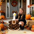 thumbnail image 2 of PLLFRLRT 23 Inch Porch Goose Outfits Halloween Decorations Outdoor Garden Lawn Goose Statues Clothes with Hats Xmas Party Decor, 2 of 6