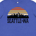 thumbnail image 4 of Inktastic Seattle Washington Skyline Sunset Youth T-Shirt, 4 of 5