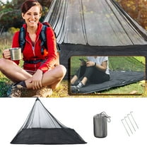 TOPRenddon NO Pole Mesh Tent Mesh Mosquito Proof Tent 1 Person Mesh Teepee Tent Net Gauze Tent for Outdoor Camping Hiking Backpacking Bushcraft Tarp