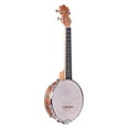 thumbnail image 1 of Graflsoa 23-Inch 4-String Concert Banjo with Sapele Body, Okoume Neck, and Tech Wood Fingerboard - Includes Tuning Wrench and Ruler for Optimal Playability, 1 of 6