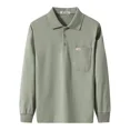 thumbnail image 4 of Tops Bolsillo Ropa Masculina Camisetas Polo Holgadas Rojas para Hombres Jersey Estético Venta Manga Larga A Granel Nuevo Tamaño S Y2k Alta Marca Xl A, 4 of 5