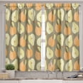 thumbnail image 2 of Ambesonne Fruit Valance & Curtain, Cartoon Pears Along Leaves, 55"x30", Multicolor, 2 of 7