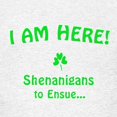 thumbnail image 3 of CafePress - I Am Here! Shenanigans To Ensue... T Shirt - Light T-Shirt Kids XS-XL, 3 of 4