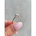 thumbnail image 5 of solitaire jewels 3.5TCW Oval Moissanite Hidden Halo Engagement Ring For Women, 18K White Gold, 5 of 6