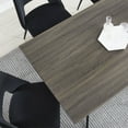 thumbnail image 7 of Kithkasa 71"W x 36"D Rectangle Dining Kitchen Table, Metal Legged, 6 Persons, Wood Grain Finsh Brown, 7 of 7