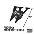 thumbnail image 2 of JASS GRAPHIX Williams 12" Black Aluminum Composite Monogrammed Sign Door Wall Decor Last Name Signs for Home Personalized, 2 of 5