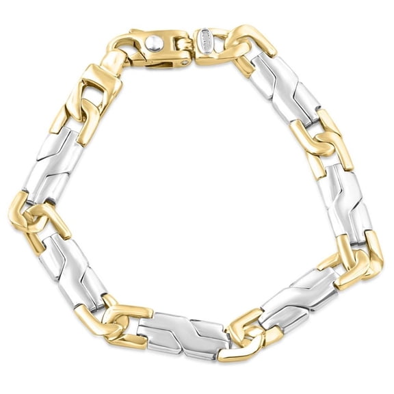 Pompeii Men's Designer Figaro Link 14k Gold (39gram) or Platinum (64gram) 8.5mm Link