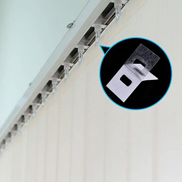 Pesos Inferiores Para Persianas Verticales - Color Blanco Y Negro, Para Lamas De 3,5" (89mm)