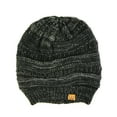 thumbnail image 4 of Wrapables® Two Tone Knit Beanie Cap Hat, Charcoal Gray, 4 of 5