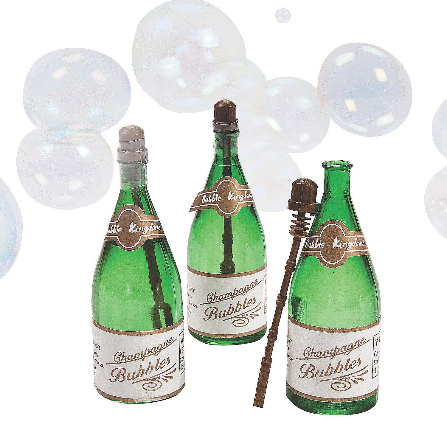 Wedding Bubbles Champagne Bottle 12 Piece Soap Bubbles for Wedding Guest Gift