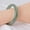 54-56MM, variant on Green Natural Jade Bangle Bracelet for Women Healing Protection Good Luck Natural Gemstone Fengshui Jewelry for Wife Mother's Day Gift for Mom