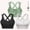 Black+White+Green, variant on Sports Bras for Women HIigh Support, Cross-Back Padded Strappy High Impact Sports Bras for Women Large Bust
