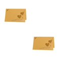 thumbnail image 1 of Bewildely 50 unids/set experiencia memorable con corazón hueco nombre lugar tarjetas corazón ahuecado tarjeta de identificación dorada dorado 2Conjunto, 1 of 6