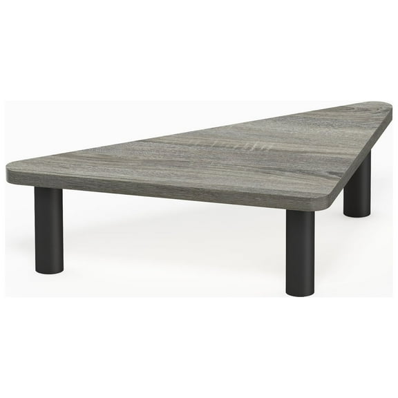 Furinno Turn-N-Tube Corner Monitor Riser Stand, French Oak Grey/Black