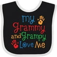 thumbnail image 3 of Inktastic My Grammy and Grampy Love Me Boys or Girls Baby Bib, 3 of 4