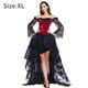 thumbnail image 2 of Corsé de encaje Steampunk para mujer, corsé con hombros descubiertos y falda alta y baja, ropa de fiesta, 2 of 6