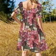 thumbnail image 4 of Khanyar Floral Fusion Sleeveless Dress Dresses gala women party dresses, 4 of 7