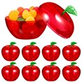 thumbnail image 2 of MasteelfCA 12 Pcs Containers Candy Boxes Plastic -shape Decorative Fillable Cases Party Favor Christmas Ornaments, 2 of 8