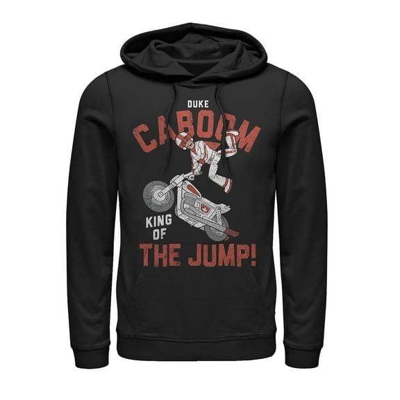 Men's Toy Story Caboom Jump King Pull Over Hoodie Black Large