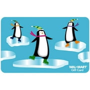 Angle View: Penguins on Ice Gift Card