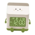 thumbnail image 3 of Reloj Despertador para Dormitorio Mayimx Pantalla de Semana Caja de Leche de Dibujos Animados Verde, 3 of 9