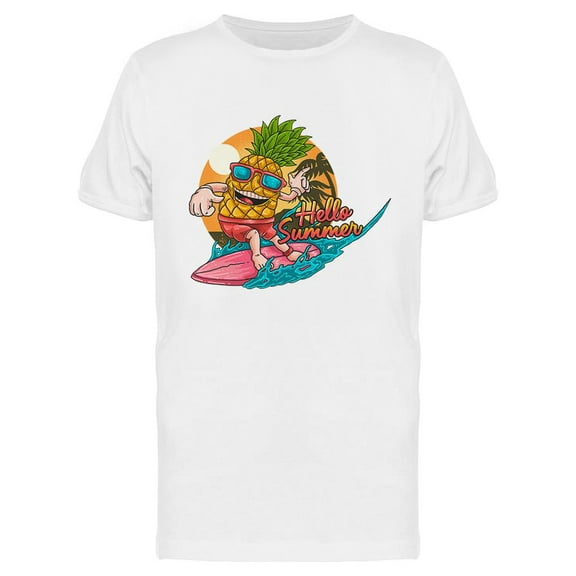 Pineapple Tropical Surfing   T-Shirt Men -Image by Shutterstock, Male 3X-Large