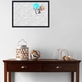 thumbnail image 3 of PinPix 26x18 Custom Cork Bulletin Board Grey White Poster Board Has a Fabric Style Canvas Finish, Framed in Grey White, by ArtToFrames (PinPix-1872), 3 of 5